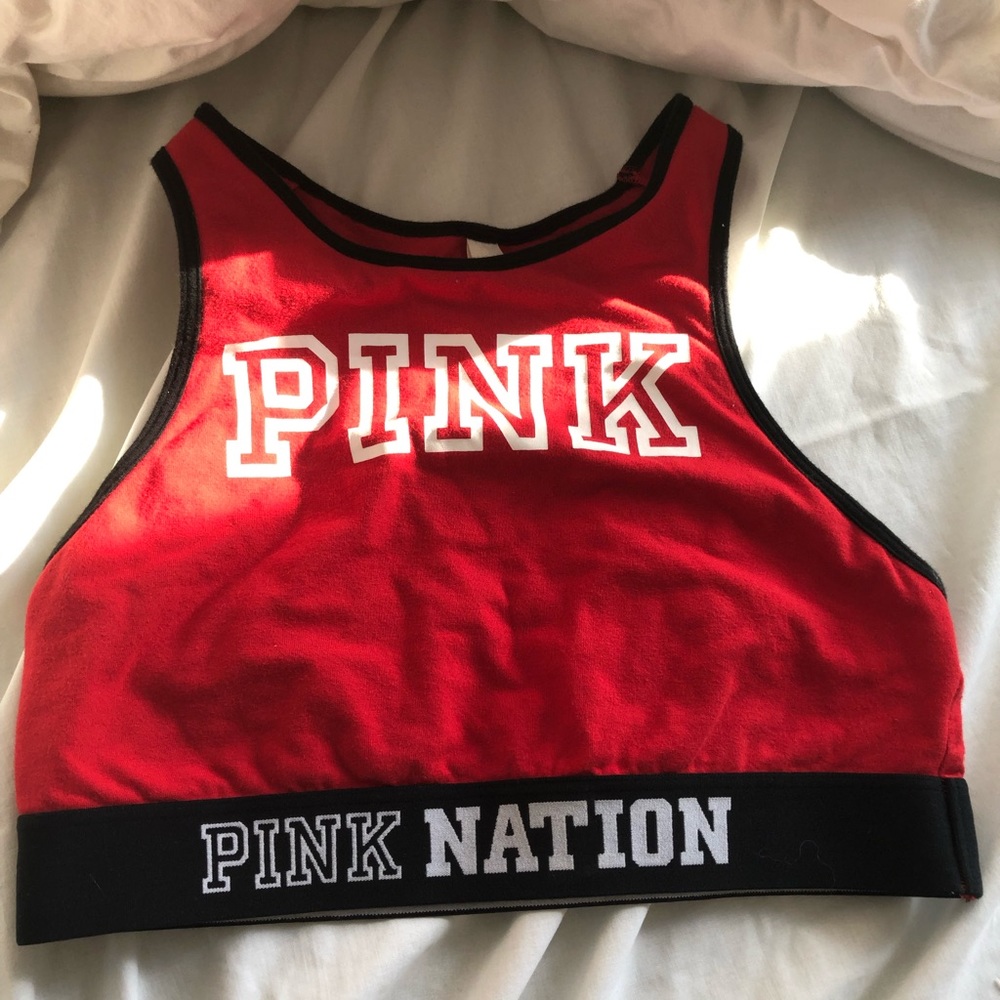 PINK HIGH NECK SOFT SPORTSBRA